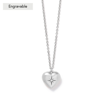 Silver Mini Heart Locket Necklace
