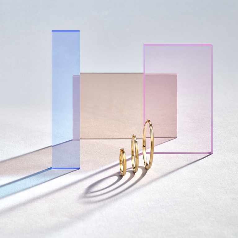 Small Linia Hoop Earrings