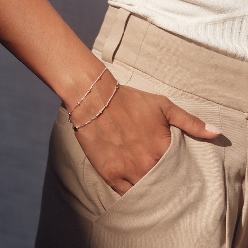 Silver Aurora Station Bracelet