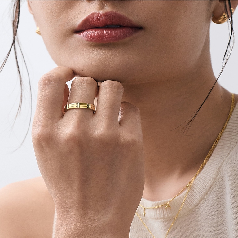 Gold Aubar Bold Ring