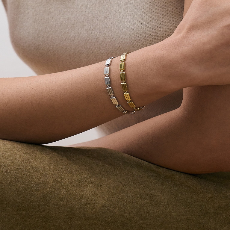 Silver Aubar Bold Bracelet
