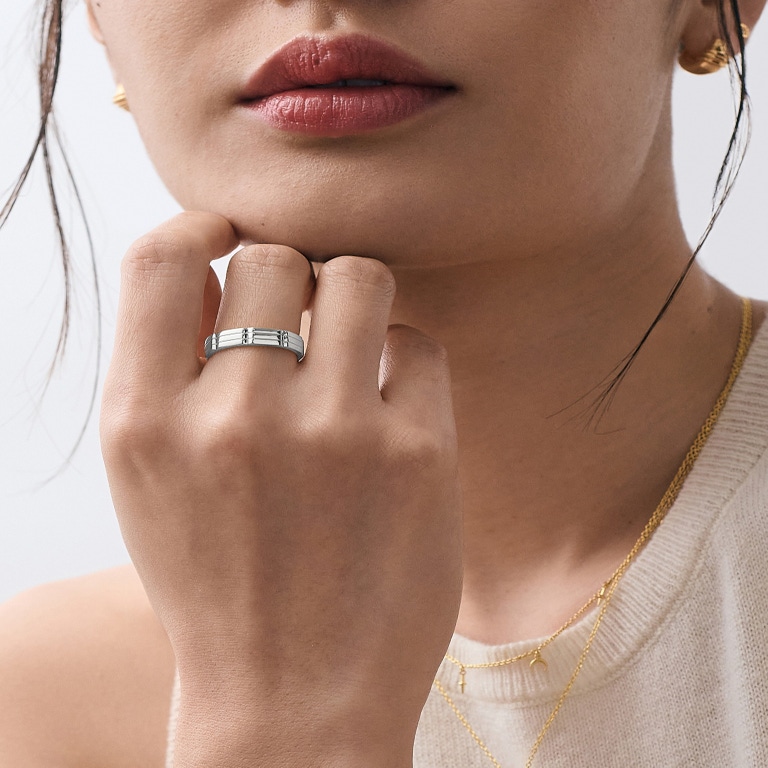 Silver Aubar Bold Ring