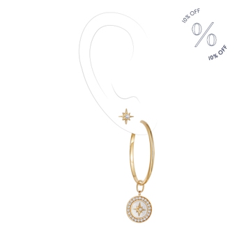 Polaris Ear Stack in yellow gold vermeil