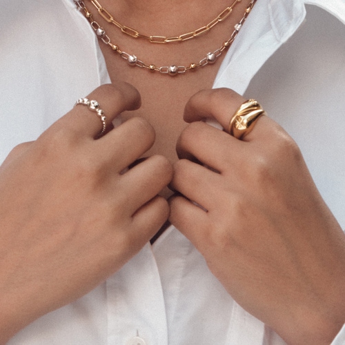 Gold Aurora Dome Ring
