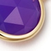 Gold Biography Purple Chalcedony Earring Charm