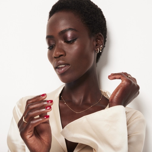 Solid Gold Elongated Oval Signet Ring