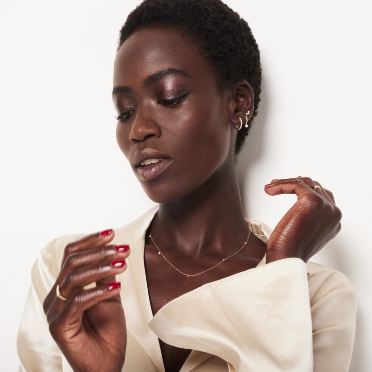 Solid Gold Elongated Oval Signet Ring