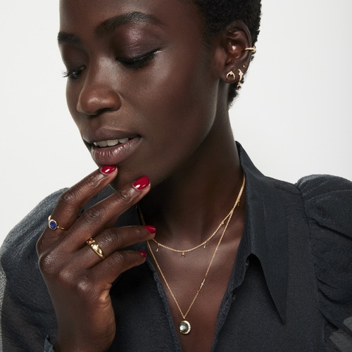 Gold Luna Light Studs