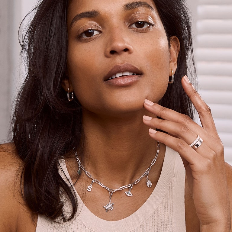 Silver Biography Double Happiness  Charm
