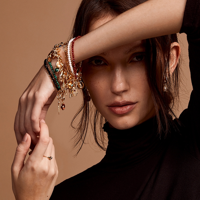 Gold Biography Apatite Bracelet