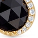 Gold Luna Black Onyx Drop Earrings