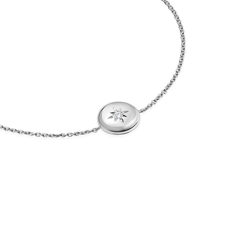 Silver Biography Chain Locket Bracelet