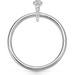 Silver Luna Light Front Facing Hoop Earrings