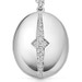 Silver Luna Light Oval Locket Necklace