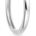 Solid White Gold Large Hoop Earrings