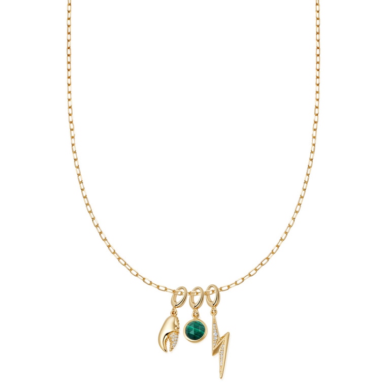 ‘More stylish than me’ necklace in yellow gold vermeil