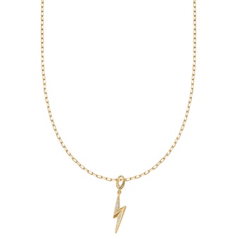 ‘She’s got superpowers’ necklace in yellow gold vermeil