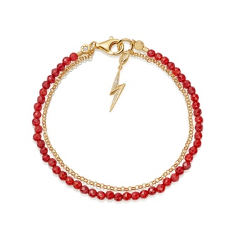 ‘She’s got superpowers’ bracelet in yellow gold vermeil