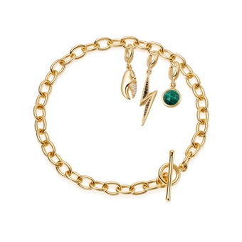 T-bar locket bundle in Yellow Gold Vermeil