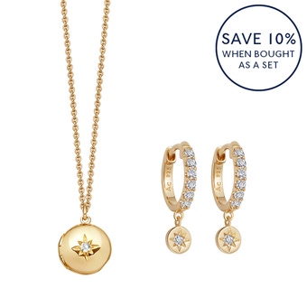 Mini Locket and Earrings Gift Set