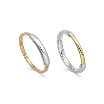 Aurora Mixed Metal Ring Bundle