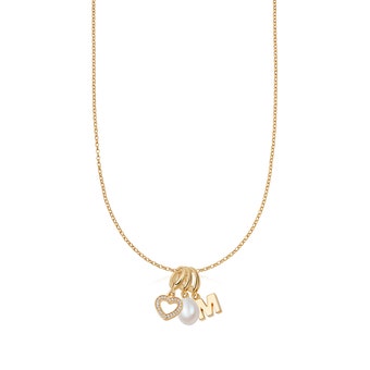 ‘A Mothers Love’ necklace in yellow gold vermeil