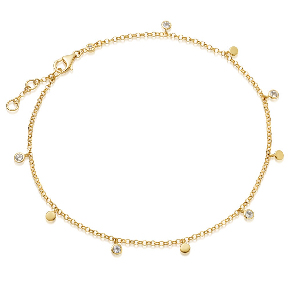 gold chain anklet