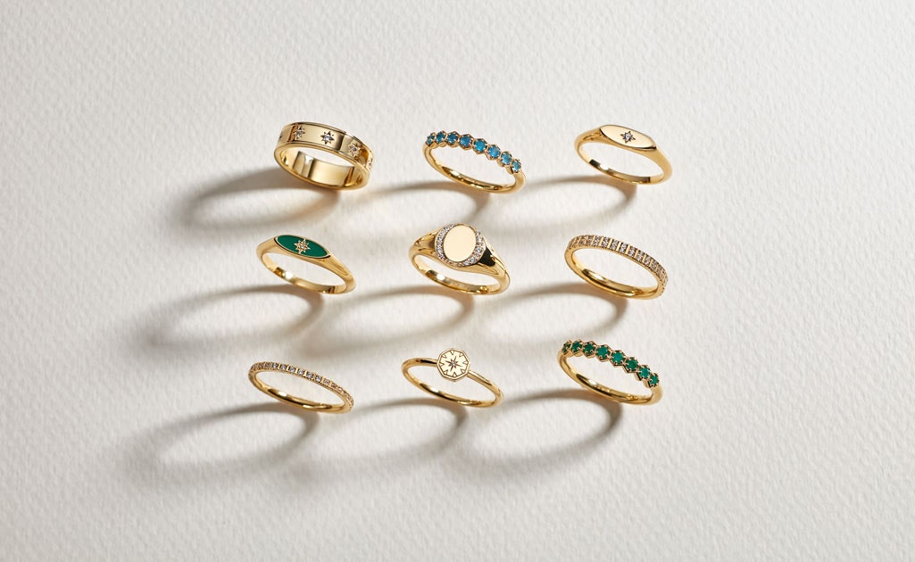 gold vermeil rings