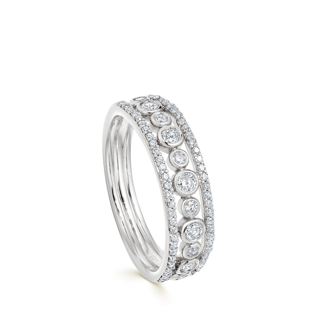 14ct white gold diamond ring