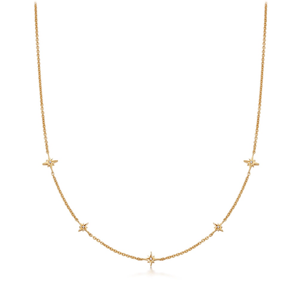 Dainty star necklace