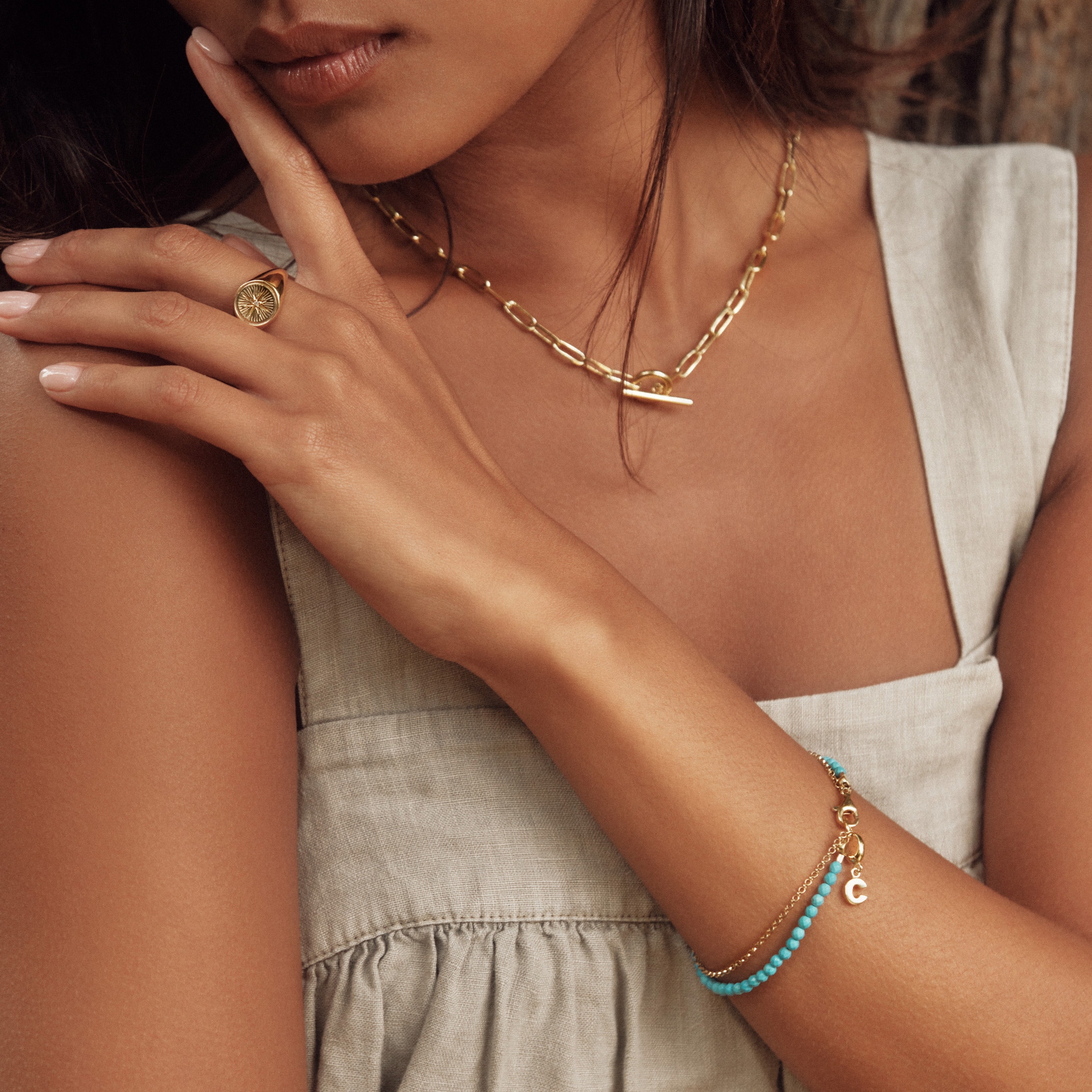 Still life of gold rings