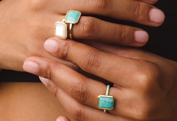 Gemstone Ring Stack