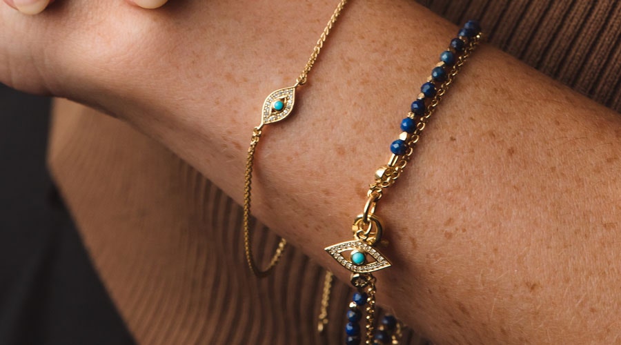 evil eye bracelet stack