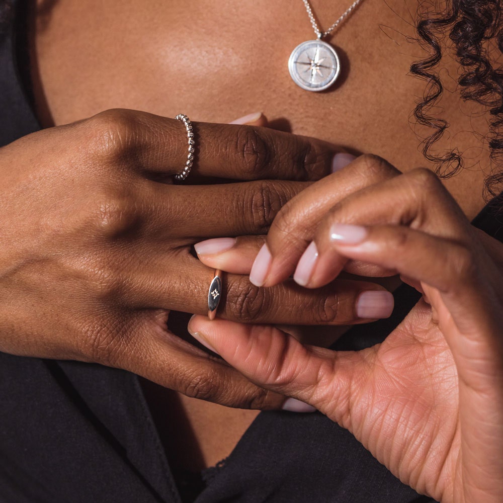 silver signet ring