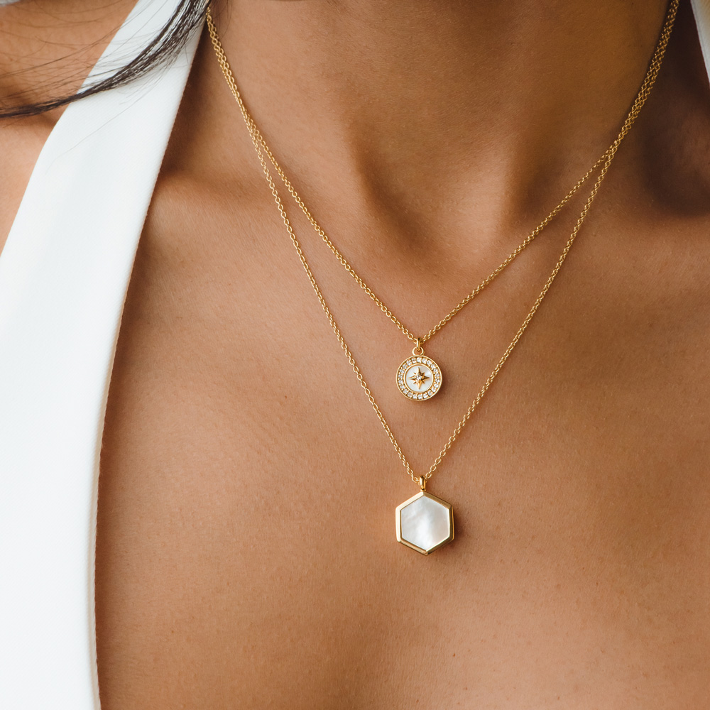 18K Gold Layered Necklaces for Women - Up to 50% off | Lyst UK