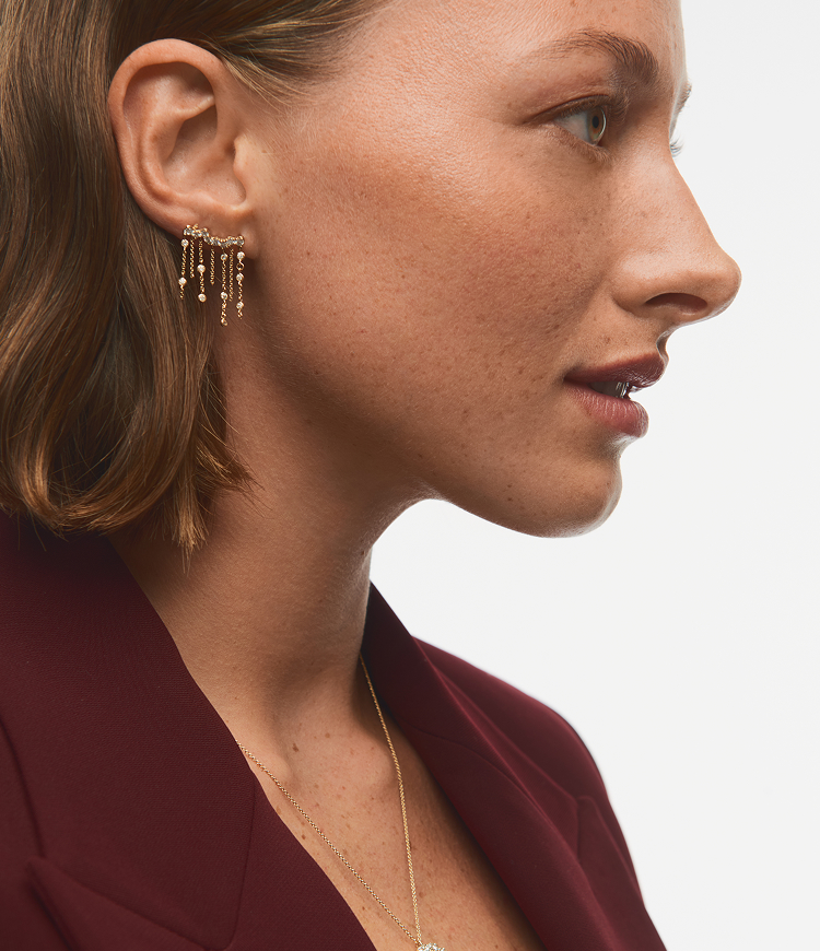 Still life of gold bracelets